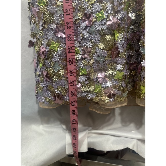 NWT MAC DUGGAL [ 10 ] 6153 Sleeveless Floral Paillette Embellish Mesh Gown S1941 - Picture 9 of 15